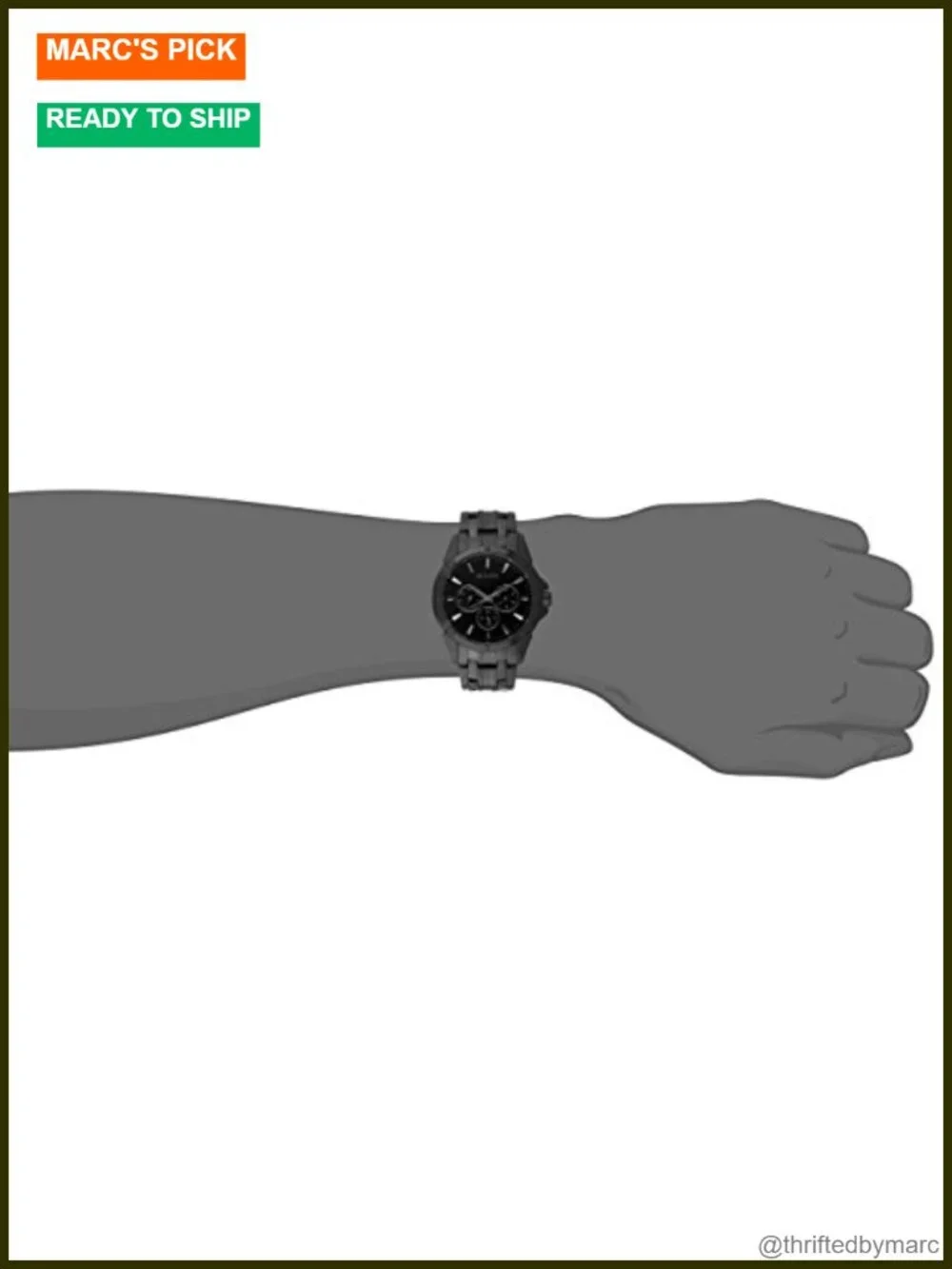 Men's Dress 6-Hand Multi-Function Day/Date Quartz Watch, 43mm Stainless Steel
